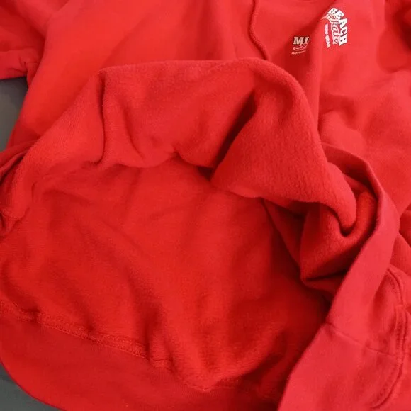Retro Pacific & Co Surf Shop Red Pullover Hoodie Unisex Large - Picture 14 of 14
